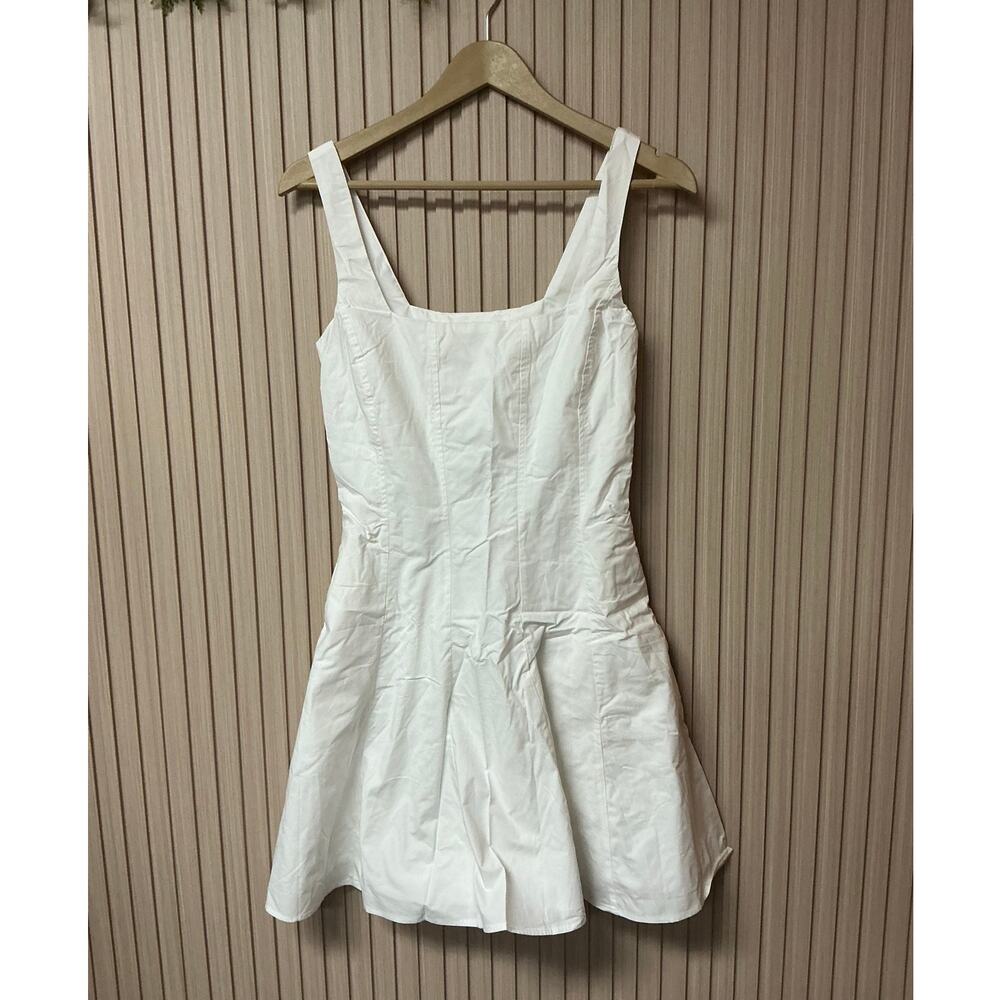JustFab Bright White Fit & Flare Mini Dress Size XS NWT